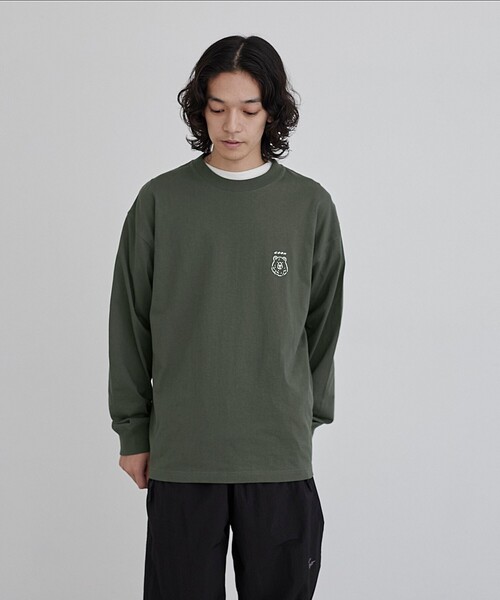 coen(コーエン)の「【WEB限定】RYO KANEYASU × コーエンベアプリントロングスリーブTシャツ(Tシャツ/カットソー・メンズ・ホワイト/ベージュ/ネイビー/ダークグレー・M/L/XL/S)」の18枚目の写真
