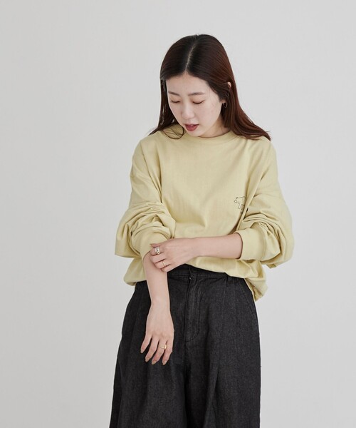 coen(コーエン)の「【WEB限定】RYO KANEYASU × コーエンベアプリントロングスリーブTシャツ(Tシャツ/カットソー・メンズ・ホワイト/ベージュ/ネイビー/ダークグレー・M/L/XL/S)」の22枚目の写真