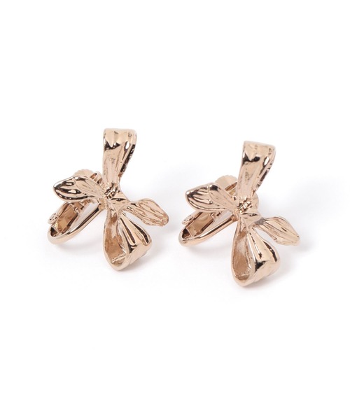 BAYFLOW（ベイフロー）の「リボンモチーフイヤリング（イヤリング・レディース・シルバー/ゴールド・FREE）」の2枚目の写真