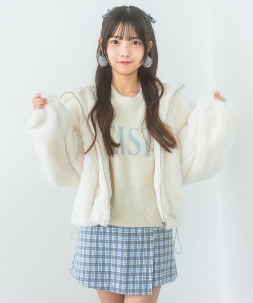 セール】【洗える！】モコモコファーフーディ（その他アウター