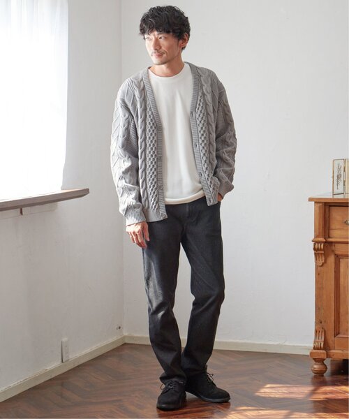 ikka(イッカ)の「フクレジャカード切り替えロンT(Tシャツ/カットソー・メンズ・オリーブ/ホワイト/ネイビー/ベージュ・M/L/XL/S)」の20枚目の写真