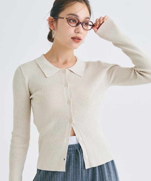 【大人デザイン】HERMES★ストライプ ポロカラーセーター hermes stripe knit | requality