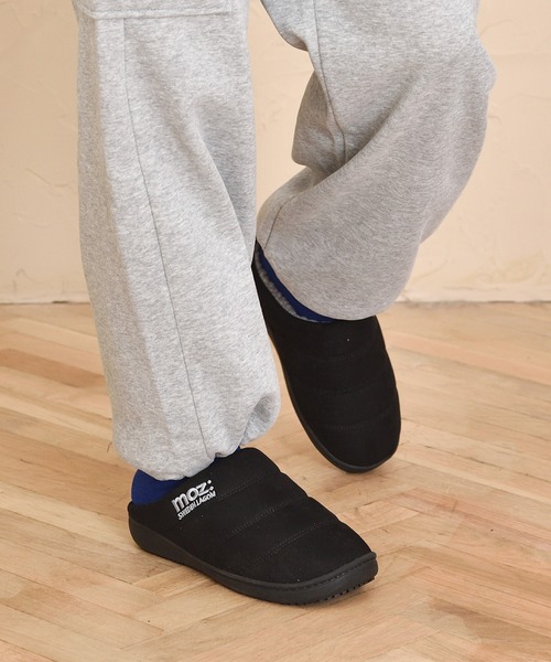 moz（モズ）の「moz(モズ)裏ボアダウンスリッポン（スリッポン・レディース・ダークベージュ/ブラック/カーキ・M/L/LL）」の4枚目の写真