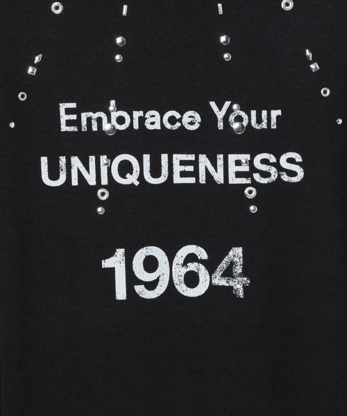 JEANASIS(ジーナシス)の「モダールスタッズロゴLS TEE/211043(Tシャツ/カットソー・レディース・ブラック/ホワイト・FREE)」の5枚目の写真