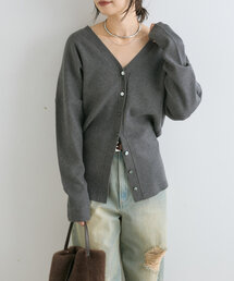 【セットアップ対応】ルーズフィットソフトカーディガン