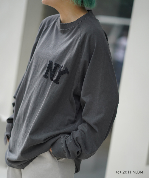 SCREEN STARS(スクリーンスターズ)の「SCREEN STARS/スクリーンスターズ Negro Leagues Damage L/S(Tシャツ/カットソー・メンズ・ライトグレー/ブラック/ブラック系その他/グレー・MEDIUM/LARGE)」の2枚目の写真