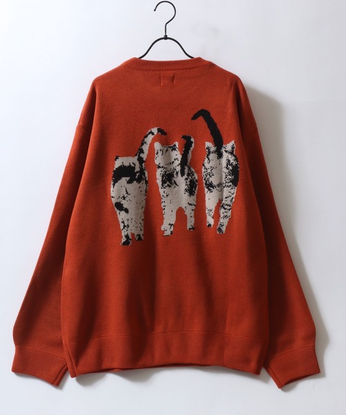 interim 40s ANIMAL JACQUARD ALPACAセーター INTERIM 40s ANIMAL JACQUARD ALPACAセーター