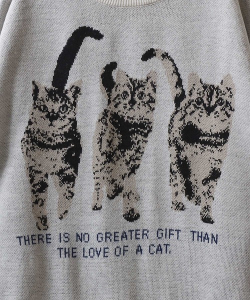 SITRY（シトリー）の「2025AW新柄 Cat ＆ Dog Jacquard Knit