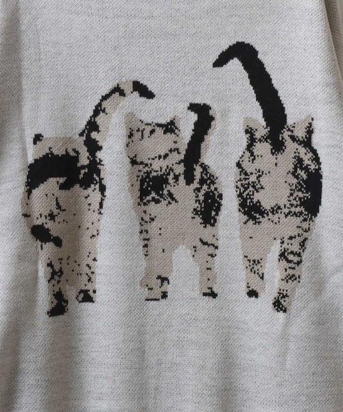 値下げしました！！NKNIT CATセーター　猫 25AW先行予約】CAT GRAFFITY KNIT – seesew