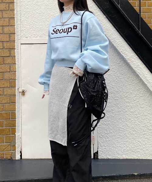 nemne store（ネンネストア）の「【Seoup】レイヤードシアーニット