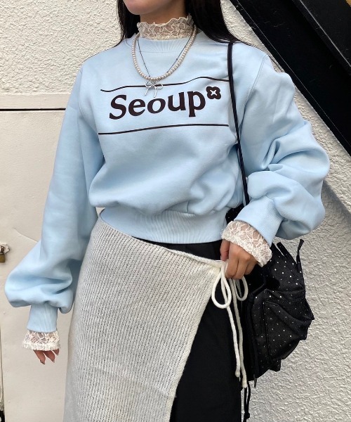 nemne store（ネンネストア）の「【Seoup】レイヤードシアーニット