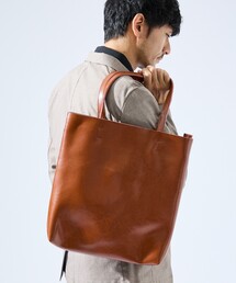 ABAHOUSE GRAY（アバハウスグレイ）の「スプリットレザー 縦型 トートバッグ（トートバッグ）」