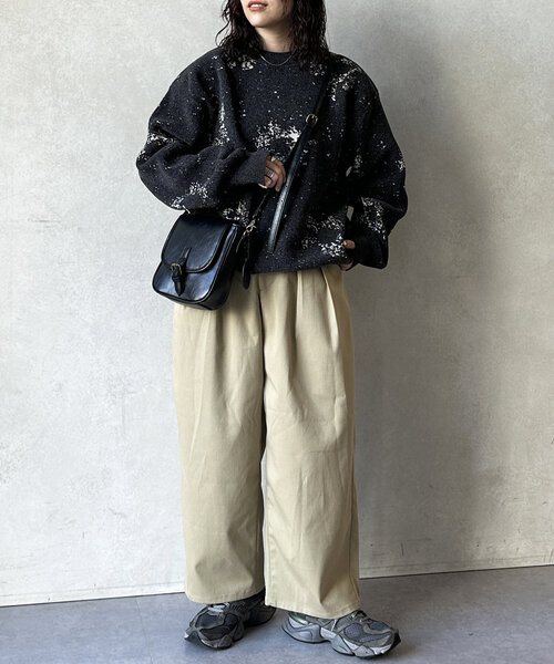 CPCM(シーピーシーエム)の「総柄モールニット(ニット/セーター・レディース・グレー/レッド/ネイビー・LARGE/MEDIUM)」の8枚目の写真