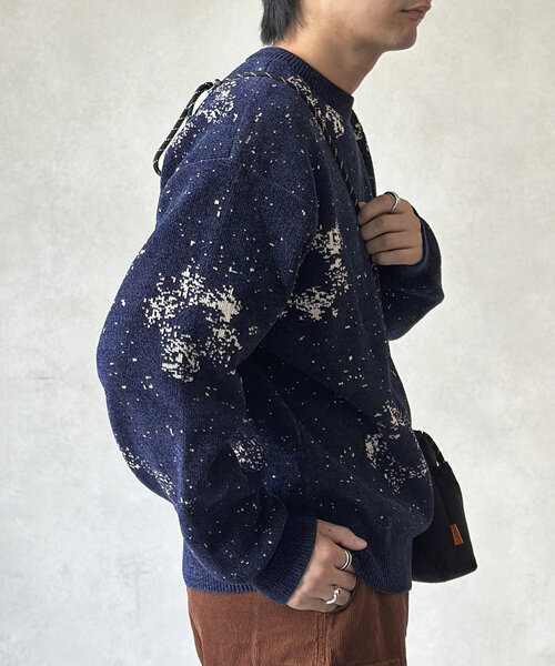 CPCM(シーピーシーエム)の「総柄モールニット(ニット/セーター・レディース・グレー/レッド/ネイビー・LARGE/MEDIUM)」の14枚目の写真