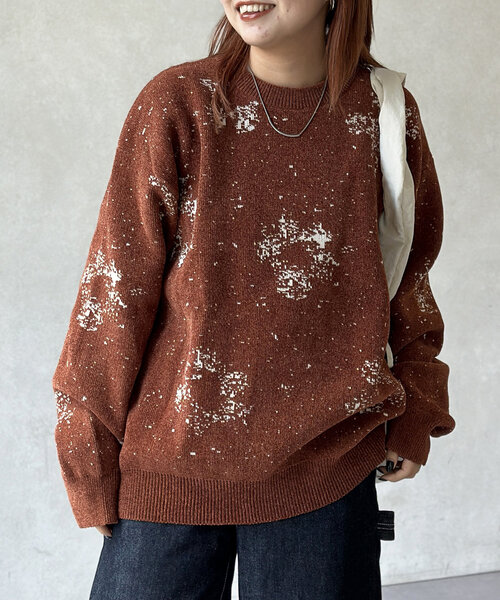 CPCM(シーピーシーエム)の「総柄モールニット(ニット/セーター・レディース・グレー/レッド/ネイビー・LARGE/MEDIUM)」の19枚目の写真
