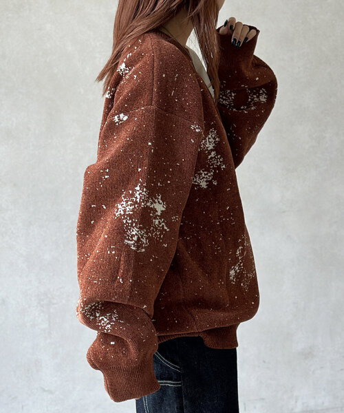 CPCM(シーピーシーエム)の「総柄モールニット(ニット/セーター・レディース・グレー/レッド/ネイビー・LARGE/MEDIUM)」の22枚目の写真