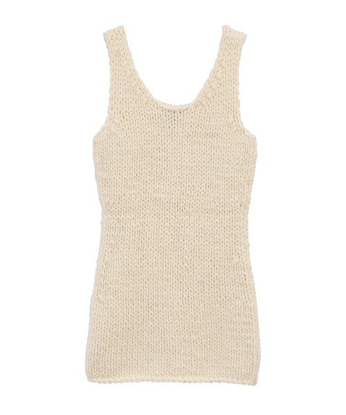 CLANE(クラネ)の「HAND KNIT MINI ONEPIECE(ワンピース・レディース・アイボリー/グレー・1/0)」の10枚目の写真
