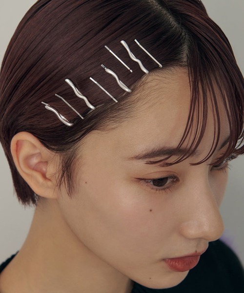 GOLDY(ゴールディ)の「【GOLDY】ウェービー ライン マルチ セット ヘアピン 6231104(ヘアピン・レディース・ゴールド/シルバー系その他/シルバー/ゴールド系その他2・FREE)」の3枚目の写真
