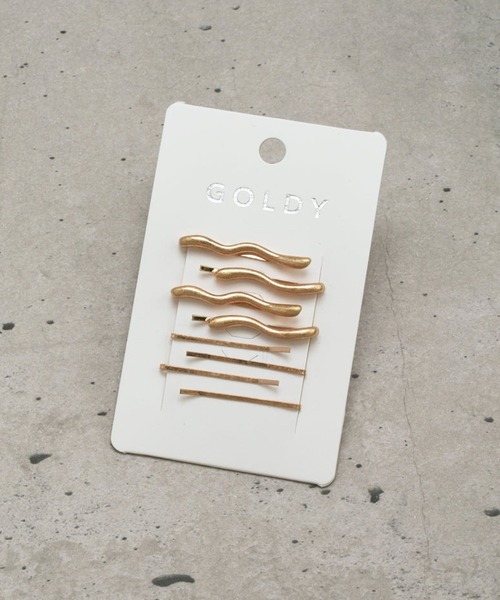GOLDY(ゴールディ)の「【GOLDY】ウェービー ライン マルチ セット ヘアピン 6231104(ヘアピン・レディース・ゴールド/シルバー系その他/シルバー/ゴールド系その他2・FREE)」の8枚目の写真