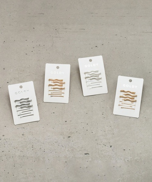 GOLDY(ゴールディ)の「【GOLDY】ウェービー ライン マルチ セット ヘアピン 6231104(ヘアピン・レディース・ゴールド/シルバー系その他/シルバー/ゴールド系その他2・FREE)」の9枚目の写真