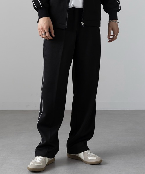 wundou（ウンドウ）の「【wundou】パイピングトレーニングパンツ P2050（その他パンツ・メンズ・ブラック/グリーン/ネイビー・M/L/XL）」の4枚目の写真
