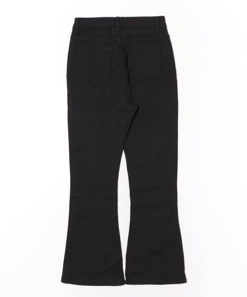 urge:(アージコロン )の「【URGE:】フレア ブラック デニム パンツ(デニムパンツ・レディース・ブラック・SMALL/MEDIUM/LARGE/X-LARGE)」の2枚目の写真