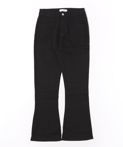 urge:(アージコロン )の「【URGE:】フレア ブラック デニム パンツ(デニムパンツ・レディース・ブラック・SMALL/MEDIUM/LARGE/X-LARGE)」の3枚目の写真
