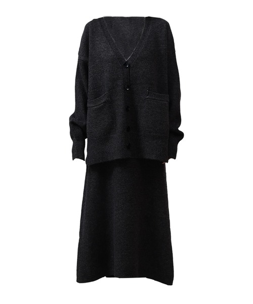 セール】【セットアップ】スリットで抜け感+。長袖オーバーサイズ