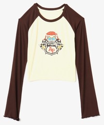 atmos pink x LiLi “Grumpy(C)”Raglan Sleeve LS T-shirt / アトモス ピンク X リリ グランピー ラグラン スリーブ エルエス ティーシャツ