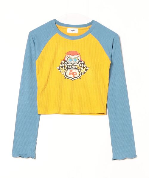 atmos pink(アトモスピンク)の「atmos pink x LiLi “Grumpy(C)”Raglan Sleeve LS T-shirt / アトモス ピンク X リリ グランピー ラグラン スリーブ エルエス ティーシャツ(Tシャツ/カットソー・レディース・ブラック/ブルー/レッド・FREE)」の9枚目の写真