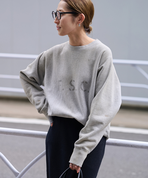 FRAMeWORK（フレームワーク）の「FREEMANS SPORTING CLUB BEECHNOLL スウェットシャツ（スウェット・レディース・ライトグレー・FREE）」の7枚目の写真