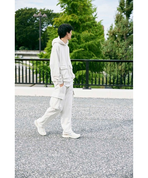KEBOZ(ケボズ)の「BALL POCKET SWEAT HOODIE(パーカー・メンズ・ブラック/クリーム/グレー・M/L/XL/2XL)」の13枚目の写真