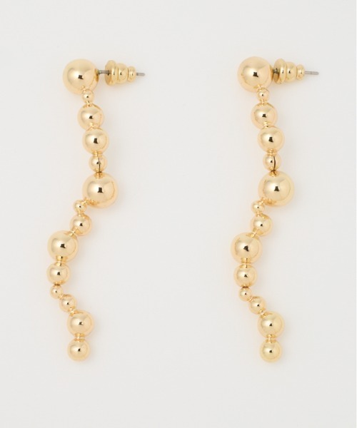 SLY(スライ)の「HANG DOWN CIRCLE P/EARRING ハング ダウン サークル ピアス(ピアス(両耳用)・レディース・ゴールド/シルバー・FREE)」の2枚目の写真