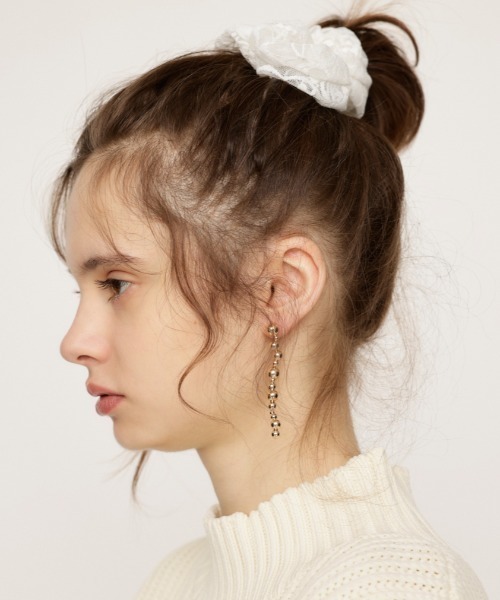 SLY(スライ)の「HANG DOWN CIRCLE P/EARRING ハング ダウン サークル ピアス(ピアス(両耳用)・レディース・ゴールド/シルバー・FREE)」の10枚目の写真