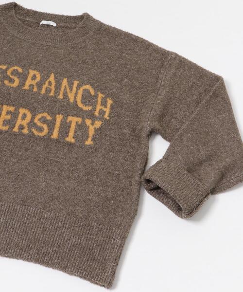 ITEMS URBANRESEARCH(アイテムズ アーバンリサーチ)の「ブークレビッグロゴニット(ニット/セーター・レディース・ブラウン/ライトグレー/ミント・FREE)」の21枚目の写真