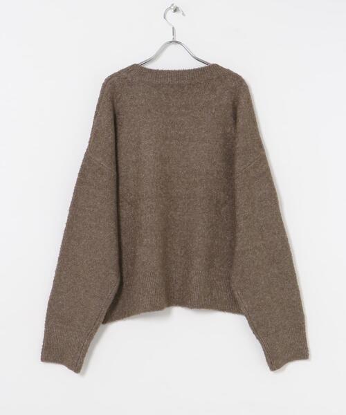 ITEMS URBANRESEARCH(アイテムズ アーバンリサーチ)の「ブークレビッグロゴニット(ニット/セーター・レディース・ブラウン/ライトグレー/ミント・FREE)」の22枚目の写真
