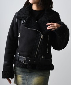 セール】stand neck denim short jacket / スタンドネック