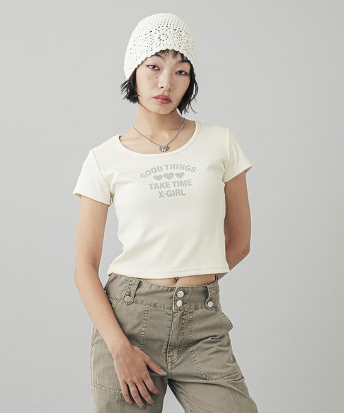 RIB BABY TOP（Tシャツ/カットソー）｜X-girl（エックスガール）