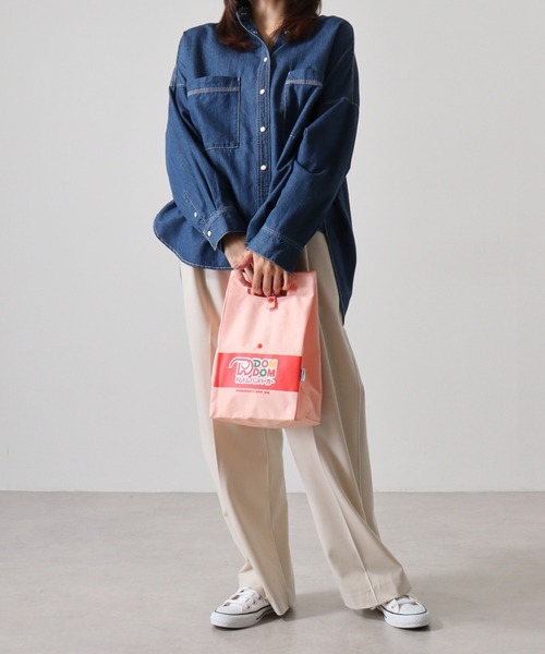 DAY OUT(デイアウト)の「ドムドム ハンバーガー / DAY OUT ハンバーガーズ ショップバッグ(ハンドバッグ・メンズ・レッド系/レッド/ブラック・FREE)」の15枚目の写真