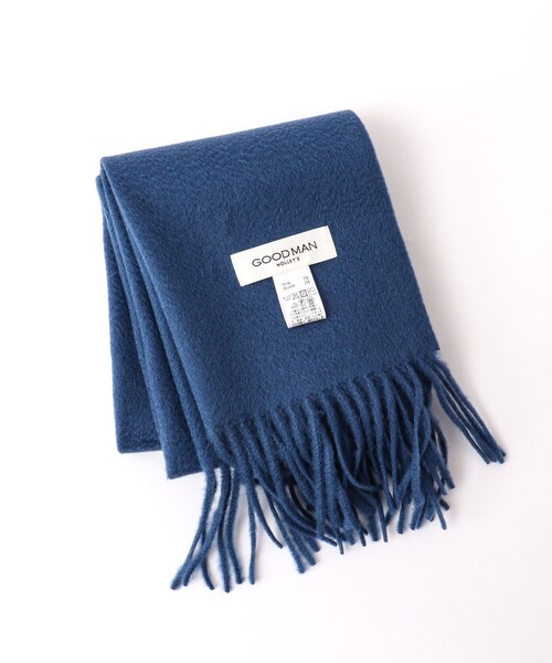 NOLLEY’S（ノーリーズ）の「ウールカシミヤマフラー30（マフラー・メンズ・チャコールグレー/パープル/オフホワイト/ブルー/グレイッシュブルー・FREE）」の3枚目の写真