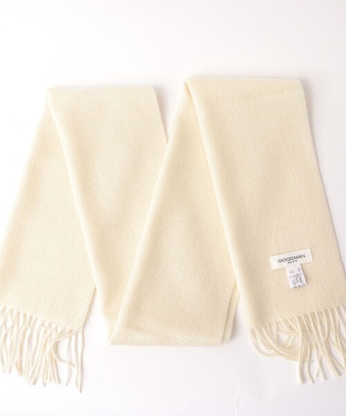 NOLLEY’S（ノーリーズ）の「ウールカシミヤマフラー30（マフラー・メンズ・チャコールグレー/パープル/オフホワイト/ブルー/グレイッシュブルー・FREE）」の8枚目の写真