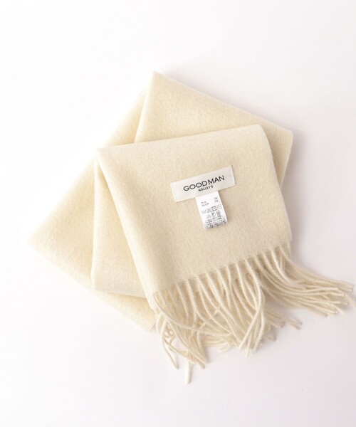 NOLLEY’S（ノーリーズ）の「ウールカシミヤマフラー30（マフラー・メンズ・チャコールグレー/パープル/オフホワイト/ブルー/グレイッシュブルー・FREE）」の9枚目の写真