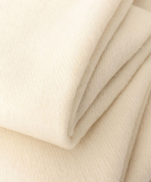 NOLLEY’S（ノーリーズ）の「ウールカシミヤマフラー30（マフラー・メンズ・チャコールグレー/パープル/オフホワイト/ブルー/グレイッシュブルー・FREE）」の10枚目の写真