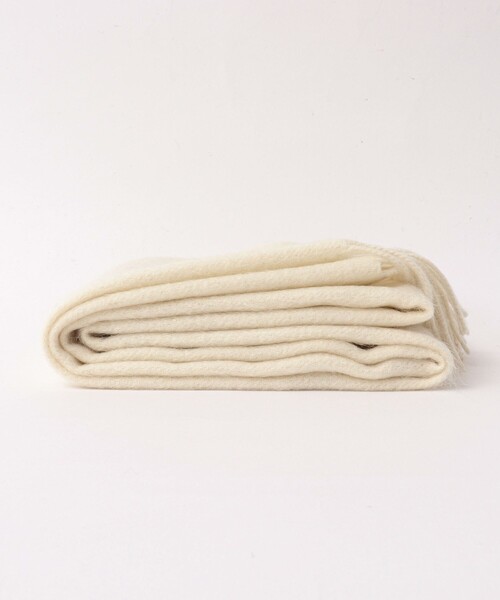 NOLLEY’S（ノーリーズ）の「ウールカシミヤマフラー30（マフラー・メンズ・チャコールグレー/パープル/オフホワイト/ブルー/グレイッシュブルー・FREE）」の12枚目の写真