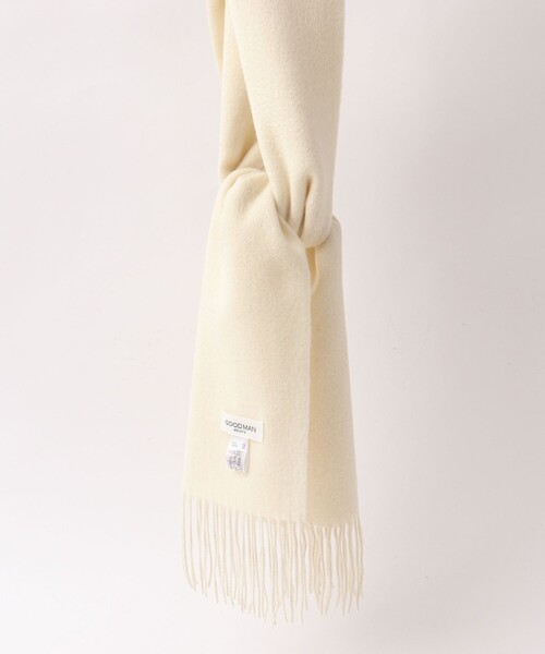 NOLLEY’S（ノーリーズ）の「ウールカシミヤマフラー30（マフラー・メンズ・チャコールグレー/パープル/オフホワイト/ブルー/グレイッシュブルー・FREE）」の13枚目の写真