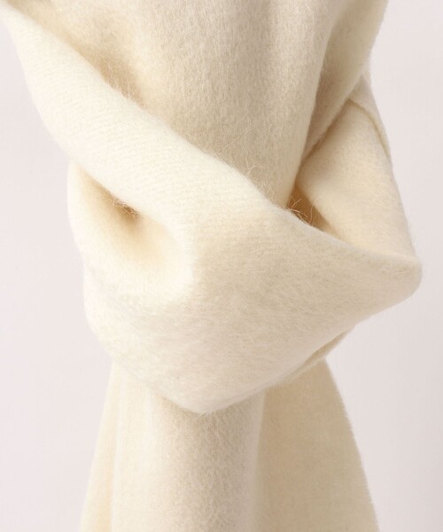 NOLLEY’S（ノーリーズ）の「ウールカシミヤマフラー30（マフラー・メンズ・チャコールグレー/パープル/オフホワイト/ブルー/グレイッシュブルー・FREE）」の16枚目の写真