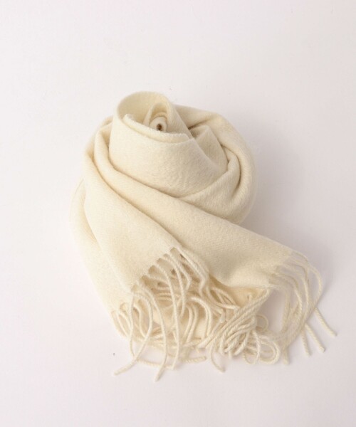 NOLLEY’S（ノーリーズ）の「ウールカシミヤマフラー30（マフラー・メンズ・チャコールグレー/パープル/オフホワイト/ブルー/グレイッシュブルー・FREE）」の17枚目の写真