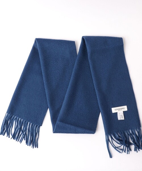 NOLLEY’S（ノーリーズ）の「ウールカシミヤマフラー30（マフラー・メンズ・チャコールグレー/パープル/オフホワイト/ブルー/グレイッシュブルー・FREE）」の20枚目の写真