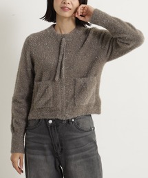 FOUND GOOD | ラメシャギーニットZIPCD(カーディガン/ボレロ)