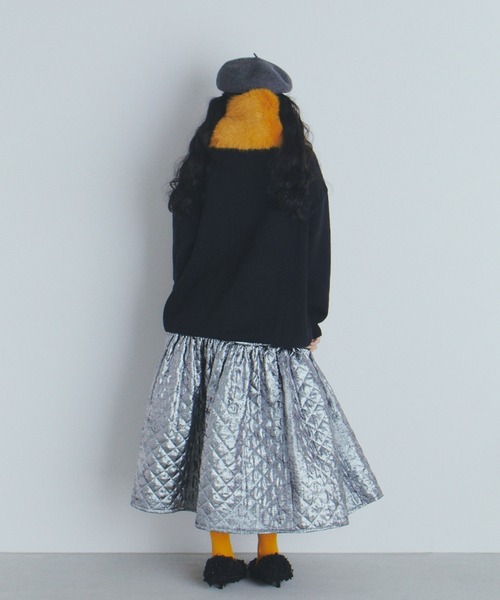 manana suerte（マニャーナスエルテ）の「マルチカラーロゴニット（ニット/セーター・レディース・ブラック/ホワイト・FREE）」の6枚目の写真